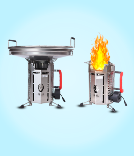 Portable Stainless Steel Charcoal Stove – Heavy Duty Outdoor Grill Cooker